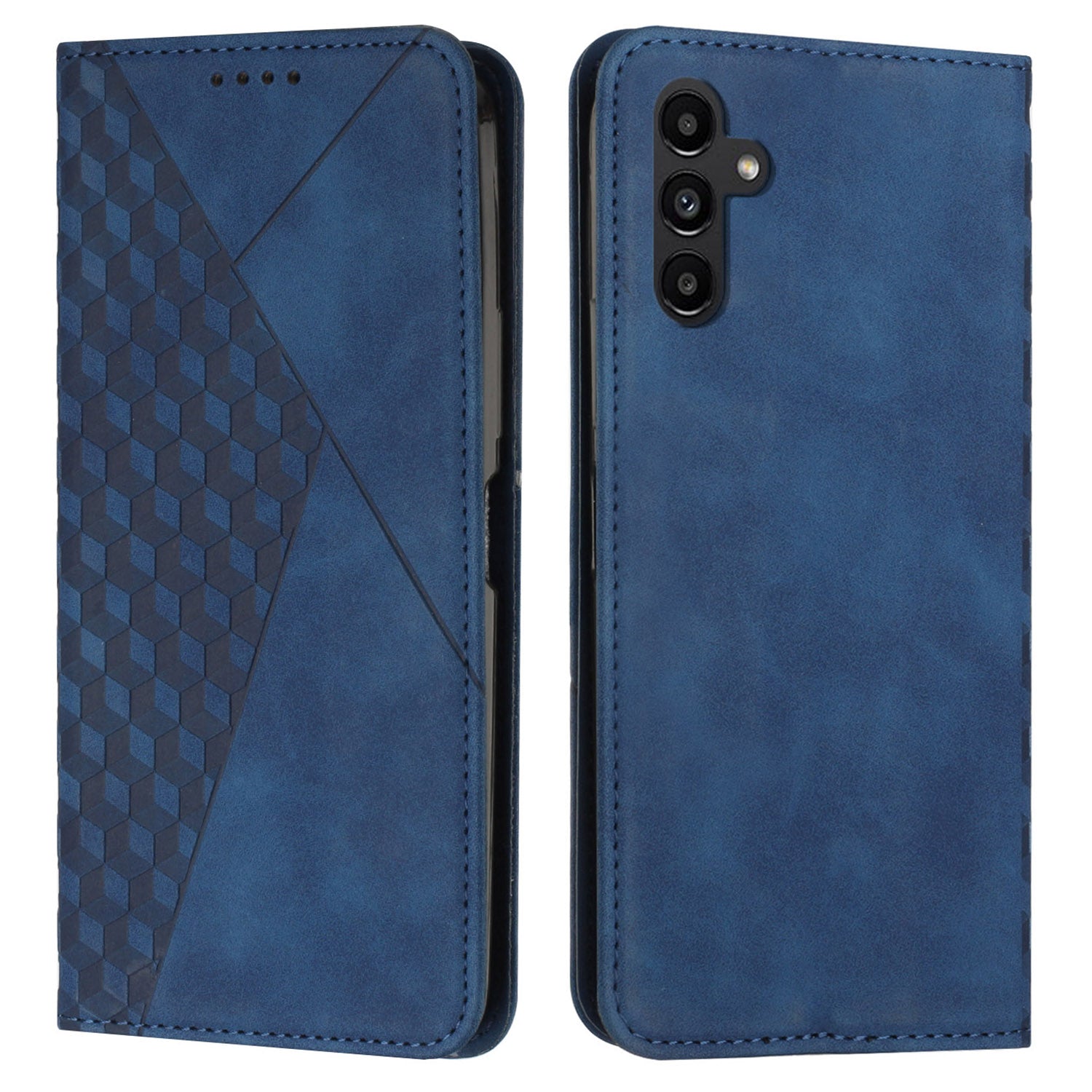 Kryt na peněženku pro Samsung Galaxy A24 4G Flipové PU kožené pouzdro na telefon Rhombus Folio s potiskem Kryt na peněženku pro Samsung Galaxy A24 4G Flipové PU kožené pouzdro na telefon Rhombus Folio s potiskem
